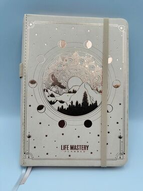 Freedom Mastery Undated Life Mastery Planner Pale Peach/Pink W Rose Gold Accents